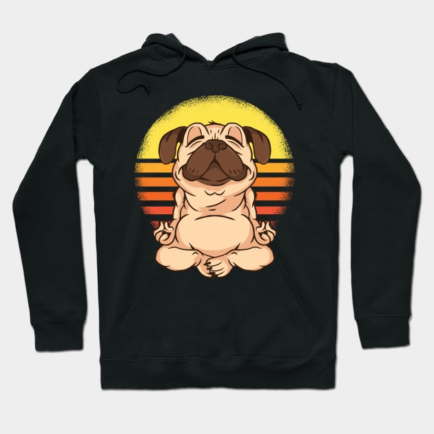 Cute Pug Hoodie by Urban_Vintage